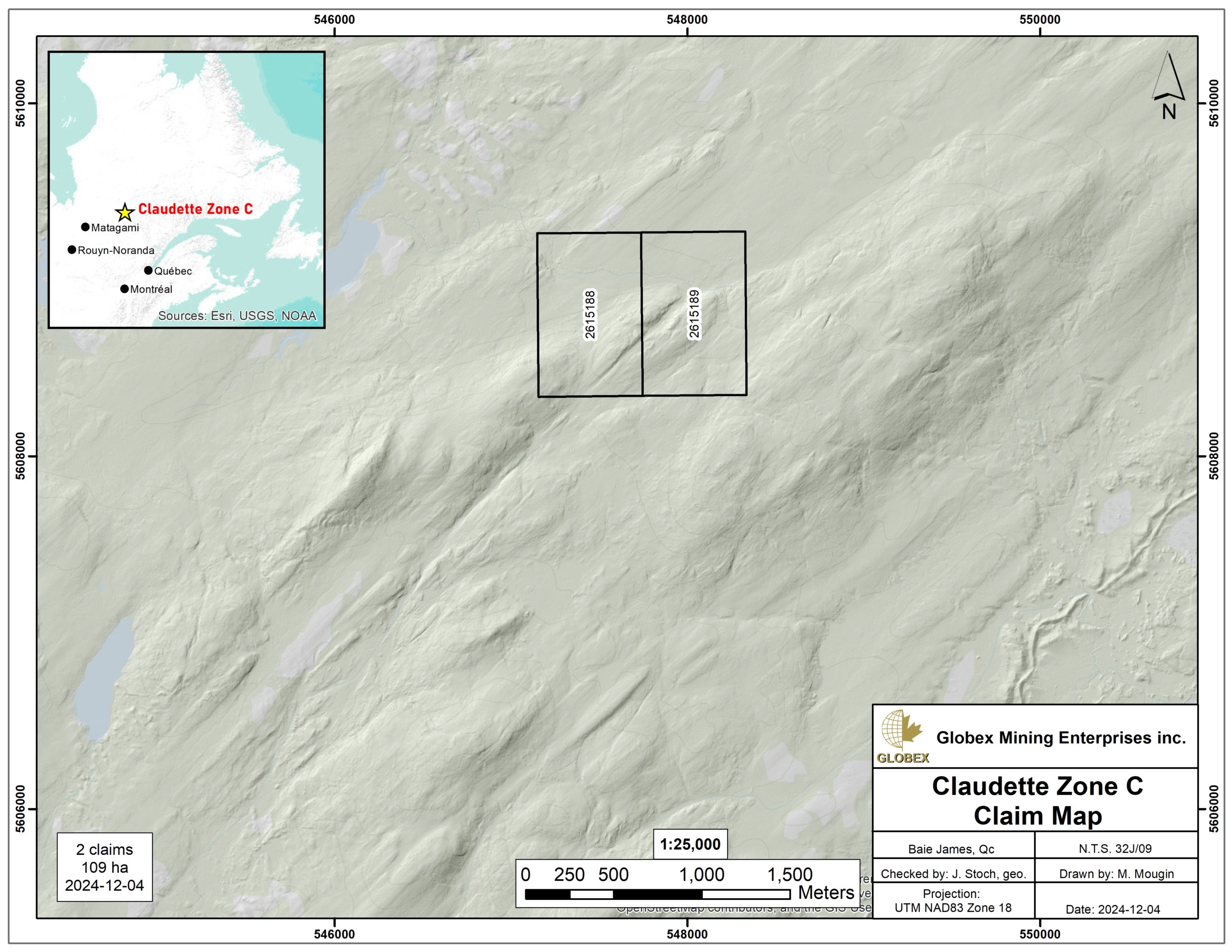 Claudette Zone C Claim Map 2024-12-04